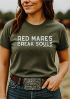 Red Mares Break Souls Graphic Tee Short Sleeve Graphic Tee The Cinchy Cowgirl