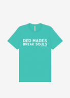 Red Mares Break Souls Graphic Tee Short Sleeve Graphic Tee The Cinchy Cowgirl Teal Small