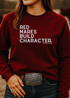 Red Mares Build Character Pullover Graphic Pullover The Cinchy Cowgirl