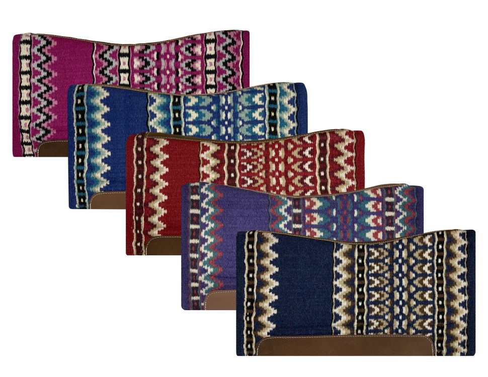 OUT OF STOCK Southwest Wool Top Contoured Saddle Pad western saddle pad Shiloh   
