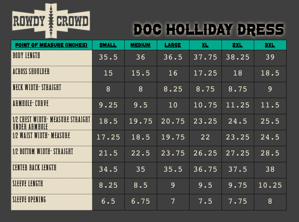 Doc Holliday Dress dress Rowdy Crowd Clothing