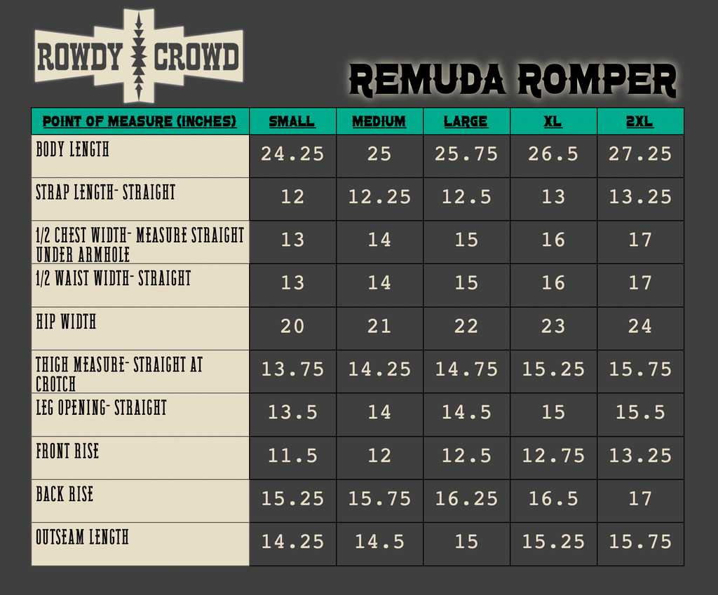 Remuda Romper romper Rowdy Crowd Clothing   