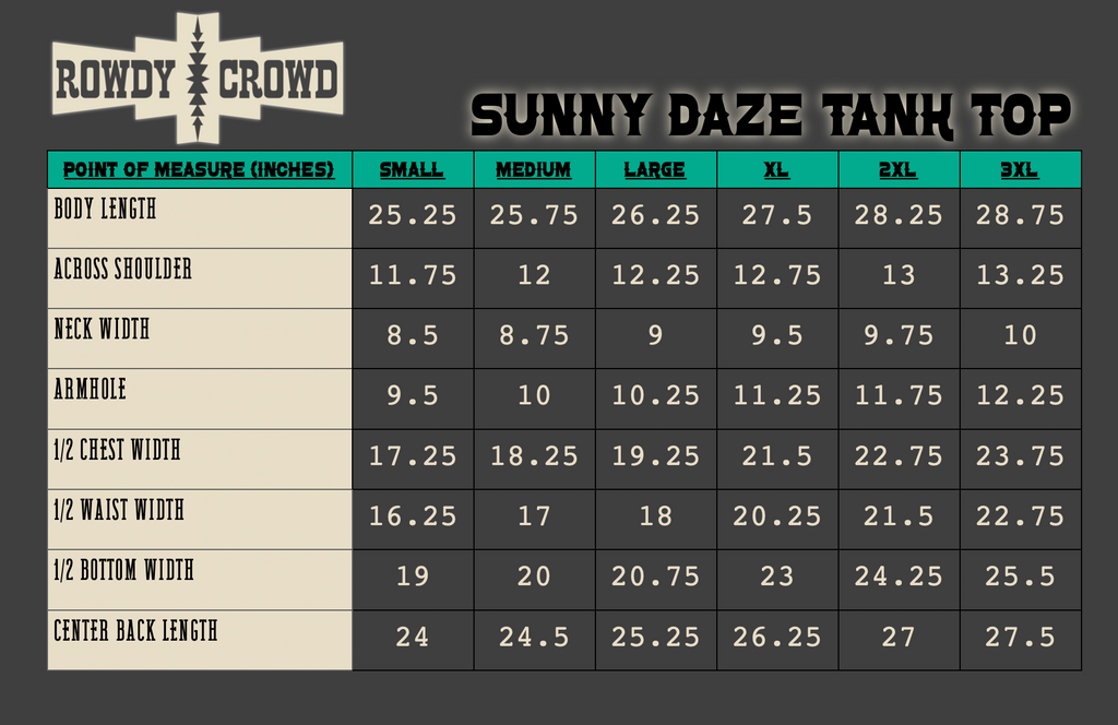 Sunny Daze Tank Top tank top Rowdy Crowd Clothing   