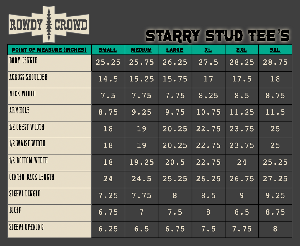 MOCHA- Starry Stud Tee Tee Shirt Rowdy Crowd Clothing