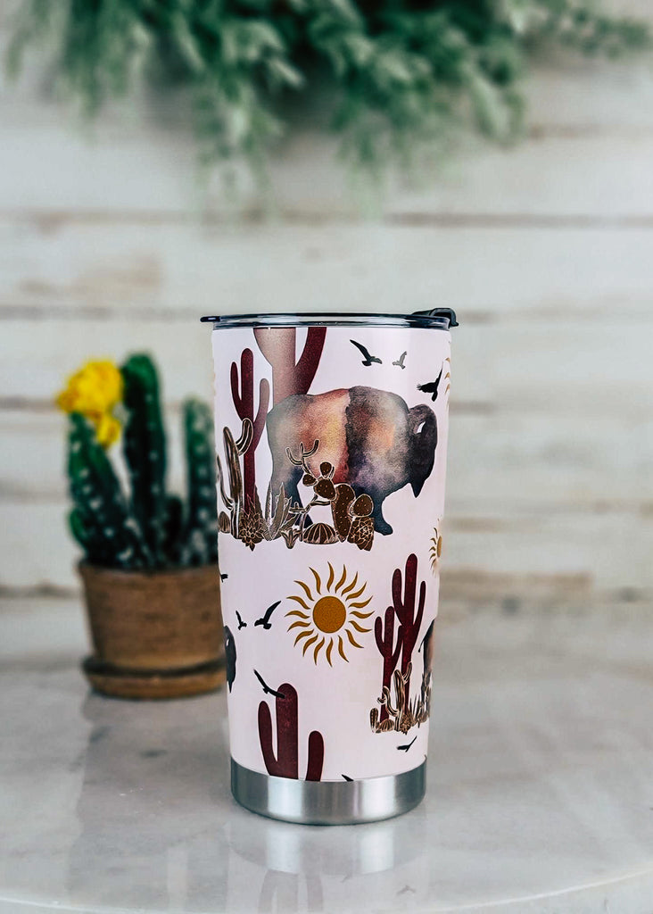 Southwestern Buffalo Tumbler tumbler Yoycol 20OZ  