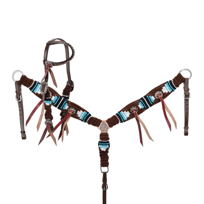 PONY-Teal Hollow Mohair One Ear Headstall and Breastcollar Set headstall set Shiloh