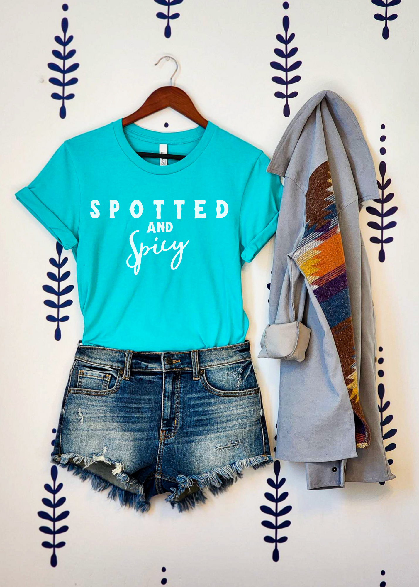 Spotted & Spicy Short Sleeve Tee Horse Color Shirt Printify   