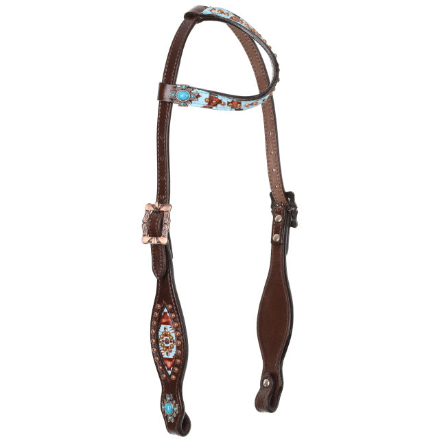 PONY-Teal Hollow Mohair One Ear Headstall and Breastcollar Set headstall set Shiloh