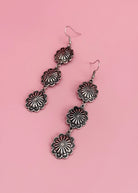 Trio Concho Dangle Earrings Earrings The Cinchy Cowgirl (BT)