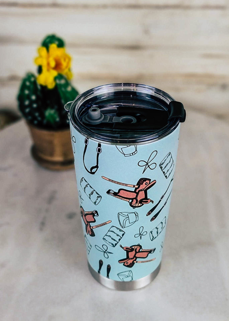 Turquoise Barrel Racer Tumbler tumbler Yoycol   