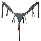 Turquoise Gator One Ear Headstall and Breastcollar Set headstall set Shiloh