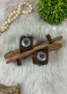 Western Concho Sandals in Brown Shoes Myra