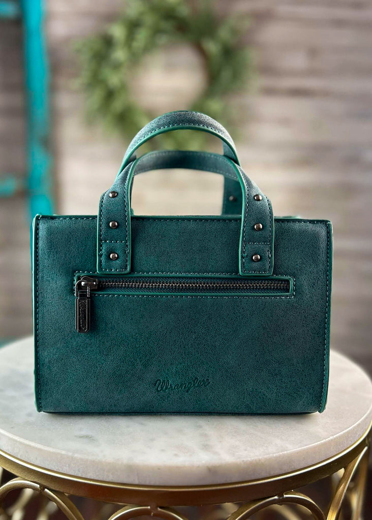 Turquoise Tooled Tote Crossbody Handbag Crossbody Handbag Montana West