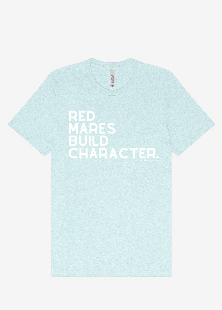 Red Mares Build Character Short Sleeve Graphic Tee [16 Colors] Short Sleeve Graphic Tee The Cinchy Cowgirl