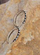 Western Bubble Hoop Earrings Earrings Blue Tortoise