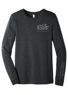 Wildflower Long Sleeve Graphic Tee Long Sleeve Graphic Tee The Cinchy Cowgirl Dark Heather Gray Small
