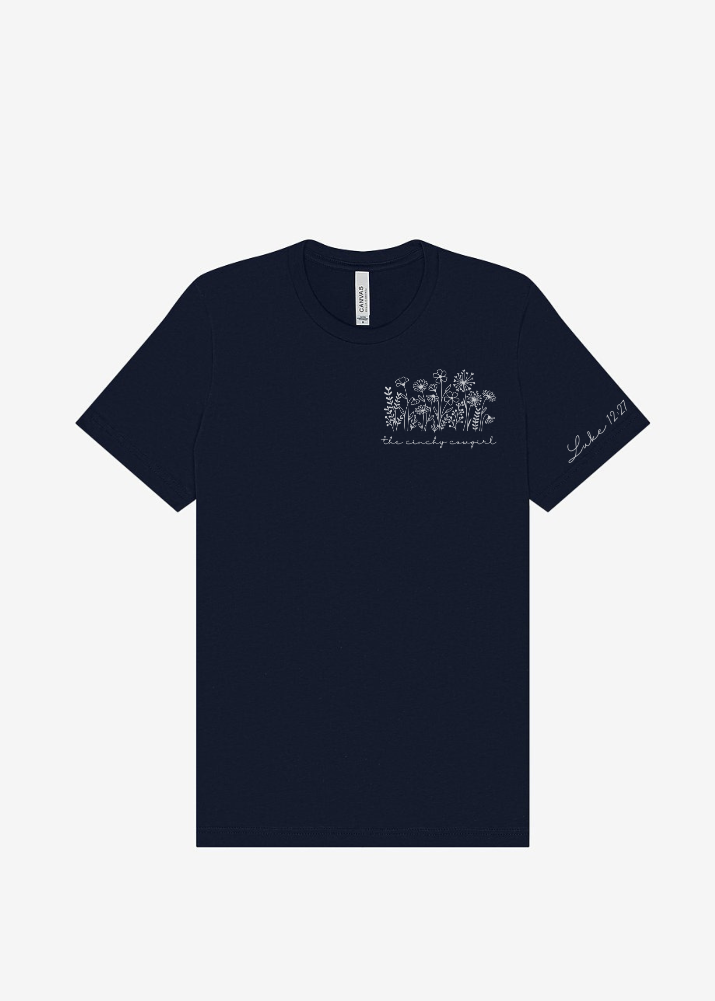 Wildflower Short Sleeve Graphic Tee Short Sleeve Graphic Tee The Cinchy Cowgirl Navy Small
