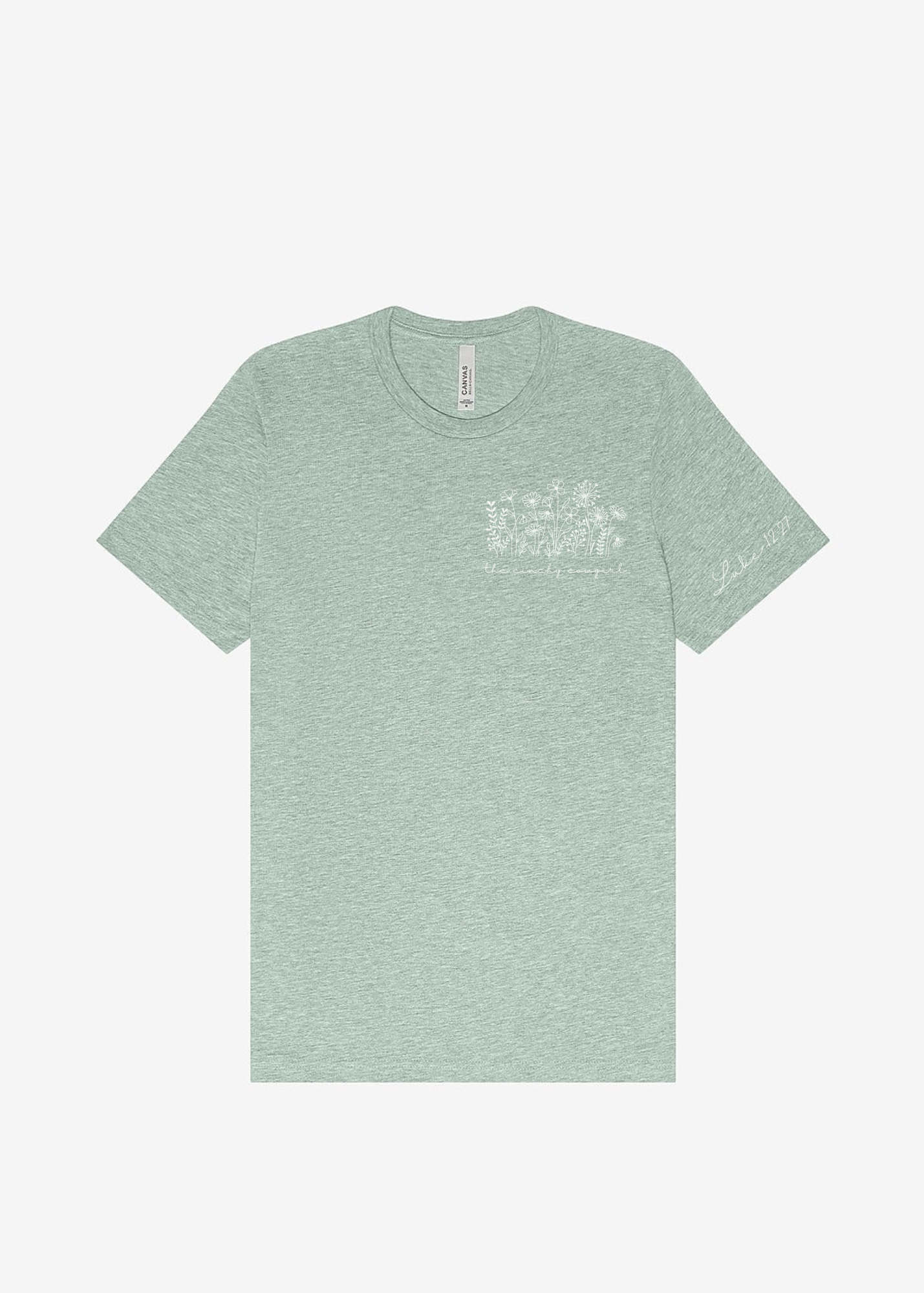 Wildflower Short Sleeve Graphic Tee Short Sleeve Graphic Tee The Cinchy Cowgirl Dusty Blue Small