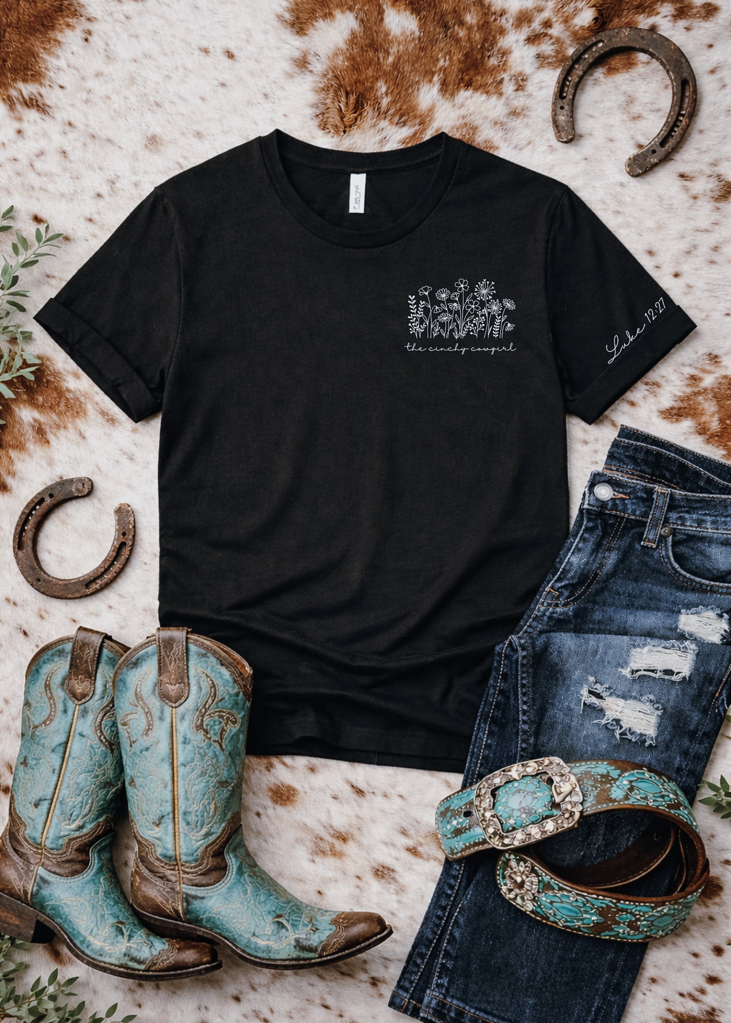 Wildflower Short Sleeve Graphic Tee Short Sleeve Graphic Tee The Cinchy Cowgirl