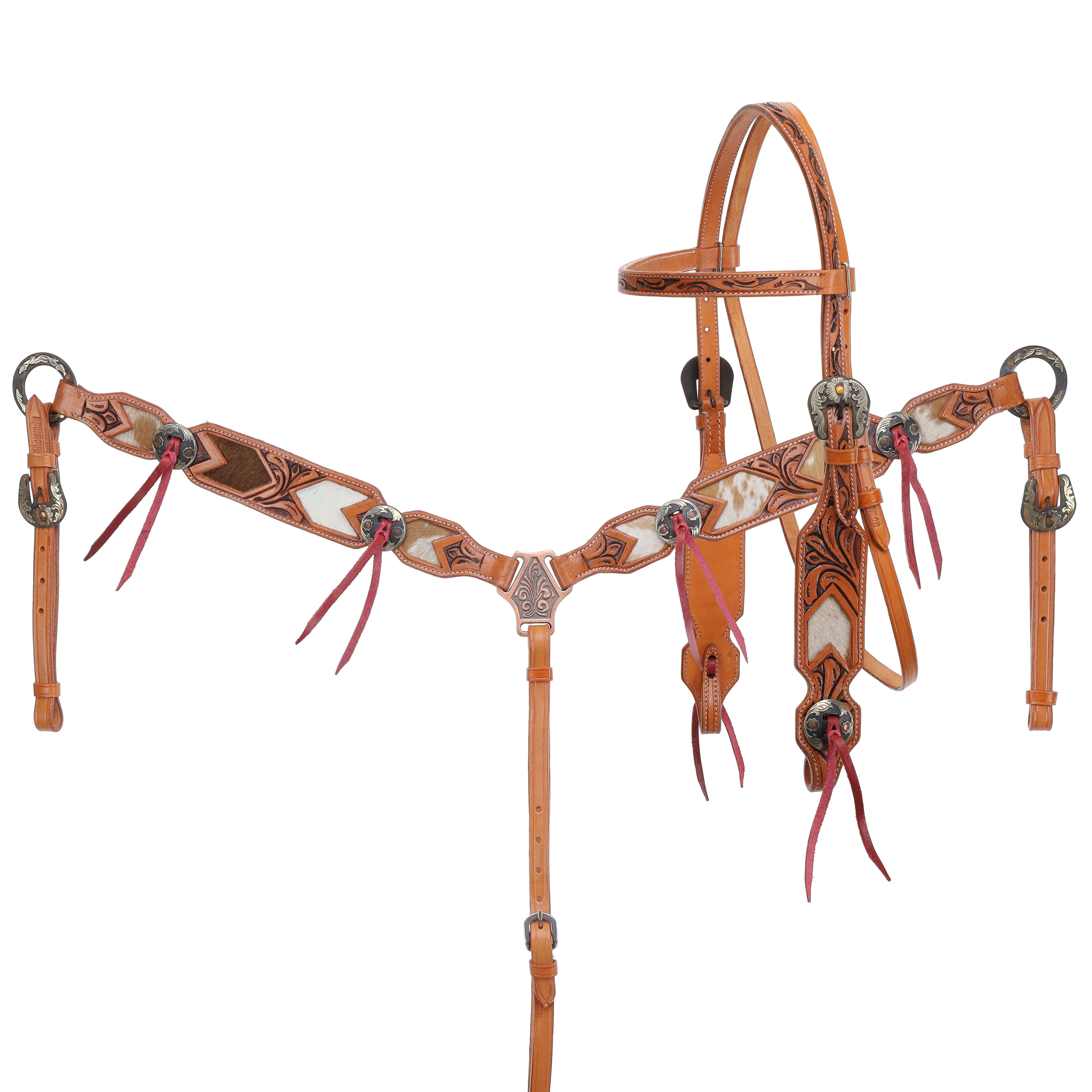 Woodland Hide Headstall & Breastcollar Set headstall set Shiloh
