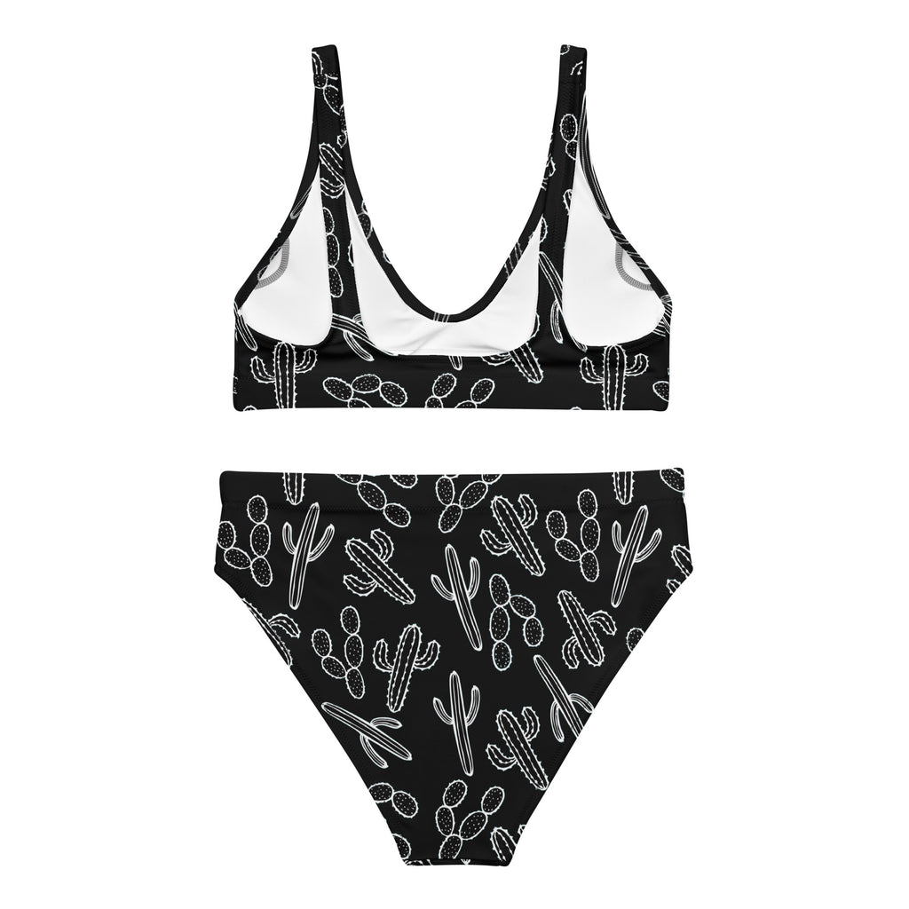 Black Cactus High Waisted Bikini  The Cinchy Cowgirl   