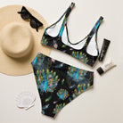 Colorful Peacock High Waisted Bikini  The Cinchy Cowgirl   