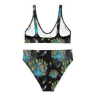 Colorful Peacock High Waisted Bikini  The Cinchy Cowgirl   
