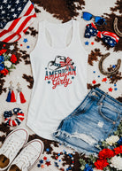 American Girly Tank Top Tank Top The Cinchy Cowgirl - Print