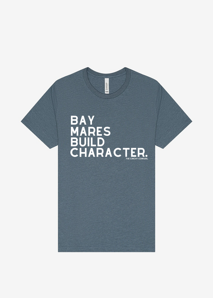 Bay Mares Build Character Short Sleeve Graphic Tee [16 Colors] Short Sleeve Graphic Tee The Cinchy Cowgirl