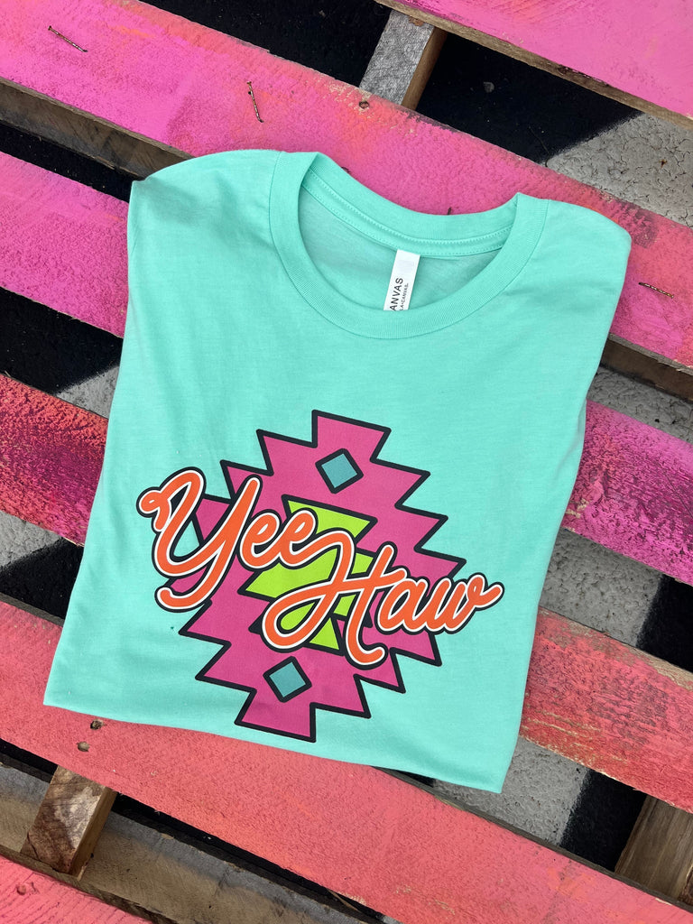 Aztec Yee Haw Sweatshirt graphic tee - dropship thelattimoreclaim   