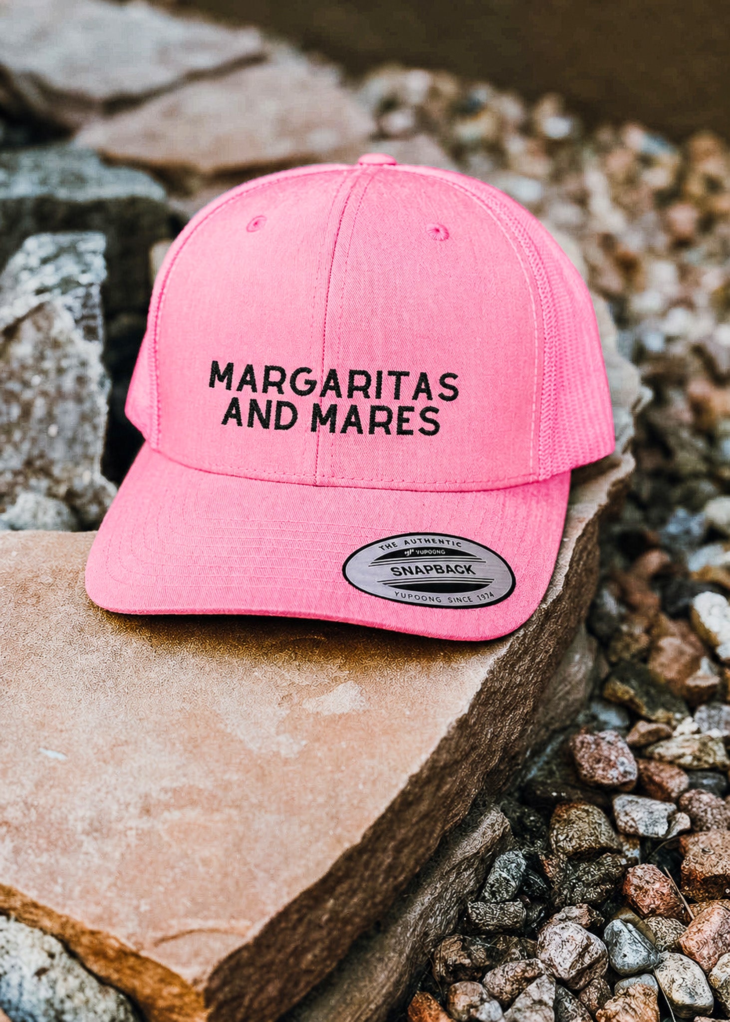 Embroidered Margaritas and Mares Trucker Hat Embroidered TCC Hat The Cinchy Cowgirl - Print