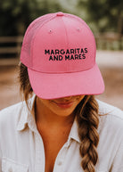 Embroidered Margaritas and Mares Trucker Hat Embroidered TCC Hat The Cinchy Cowgirl - Print