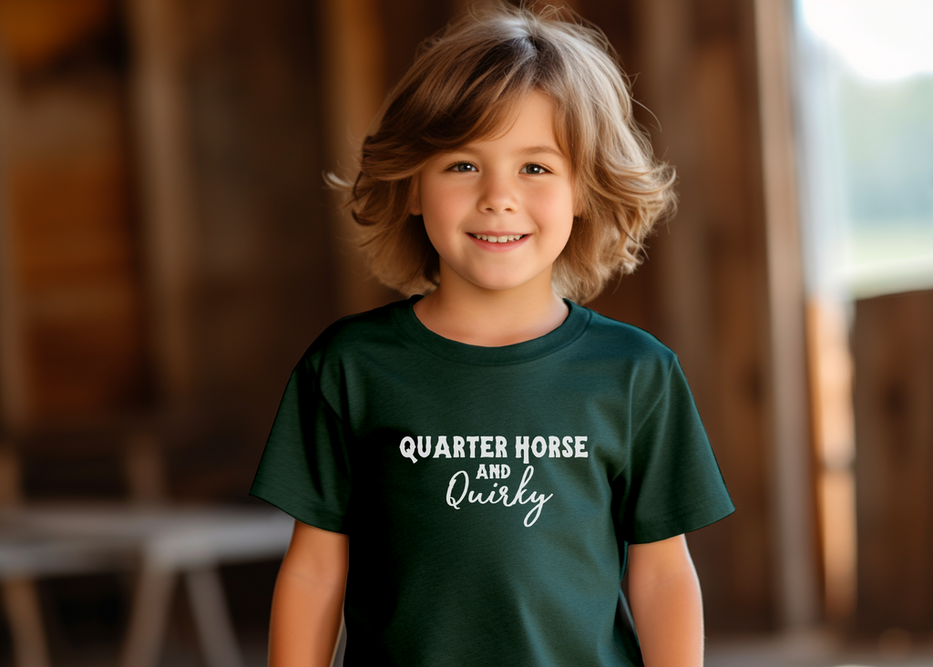 Quarter Horse Youth Tee Forest