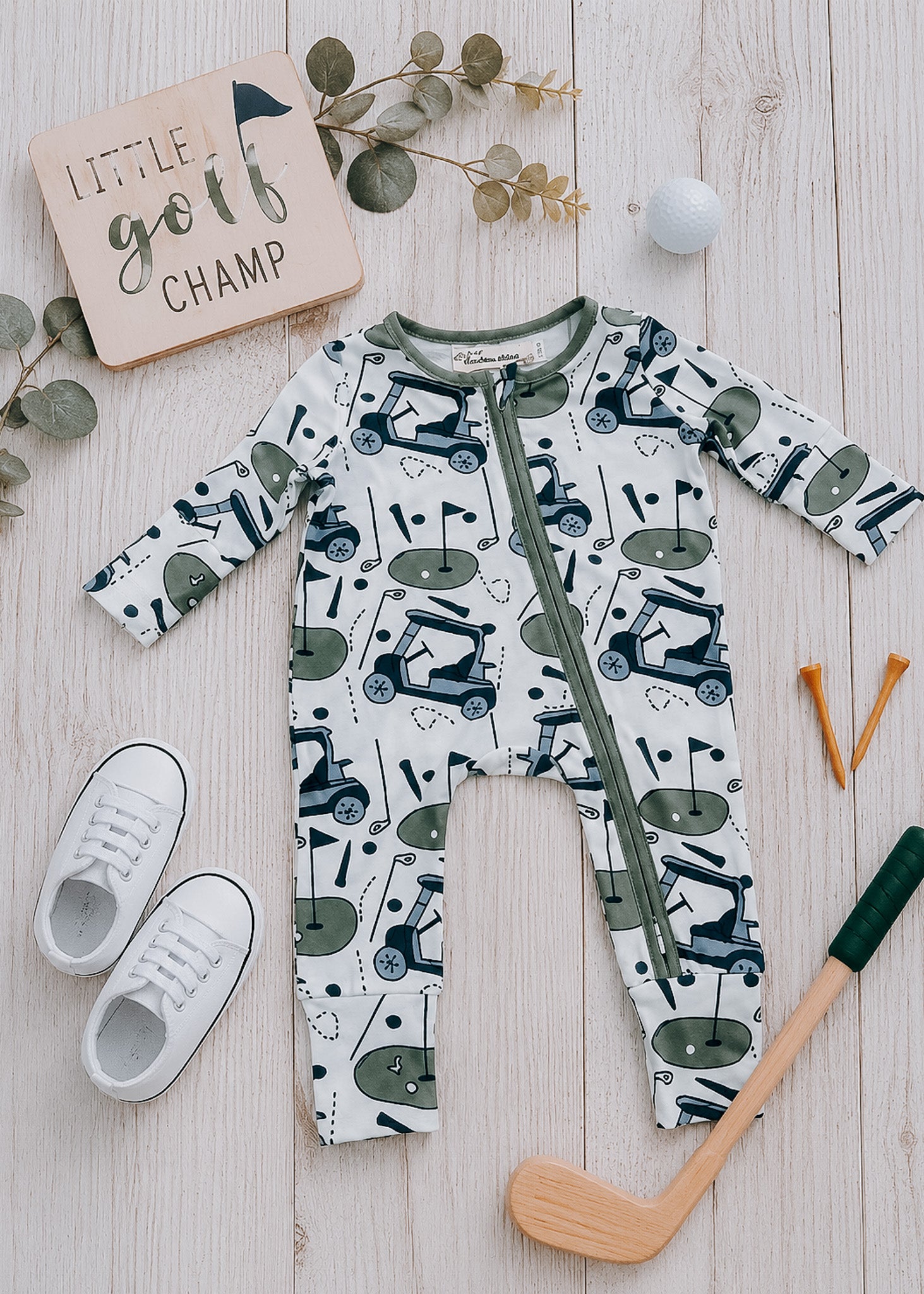 Golf Champ Baby Zip Outfit Baby Outfit ladysworld