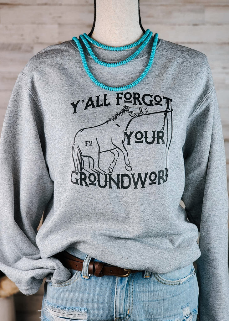 Heather Gray Groundwork Pullover Sweatshirt Pullover The Cinchy Cowgirl   