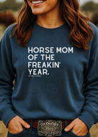 Horse Mom of the Freakin' Year Fleece Pullover Graphic Pullover The Cinchy Cowgirl - Print