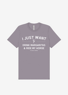 I Just Want To Drink Margaritas & Ride My Horse Graphic Tee Short Sleeve Graphic Tee The Cinchy Cowgirl