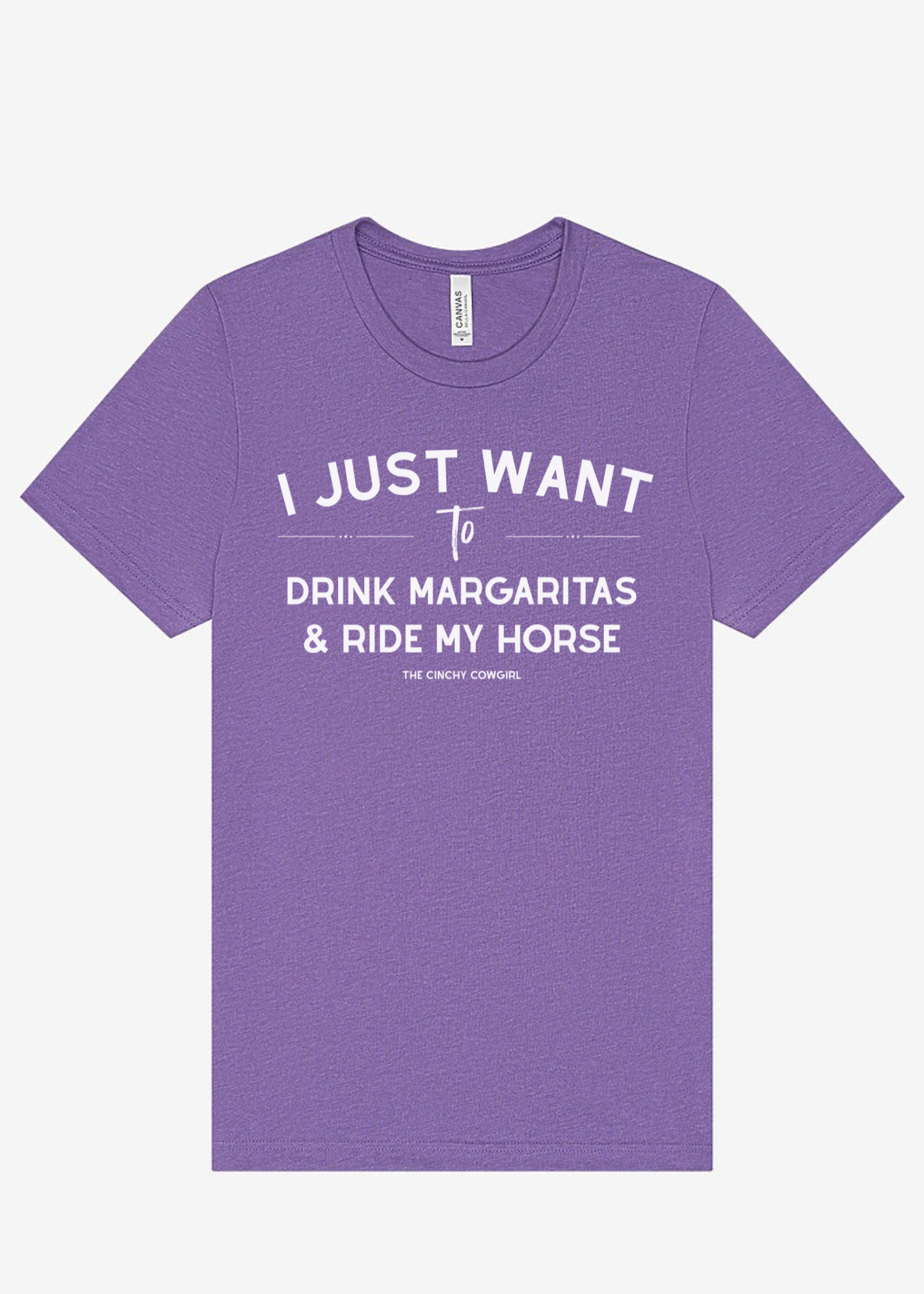 I Just Want To Drink Margaritas & Ride My Horse Graphic Tee Short Sleeve Graphic Tee The Cinchy Cowgirl