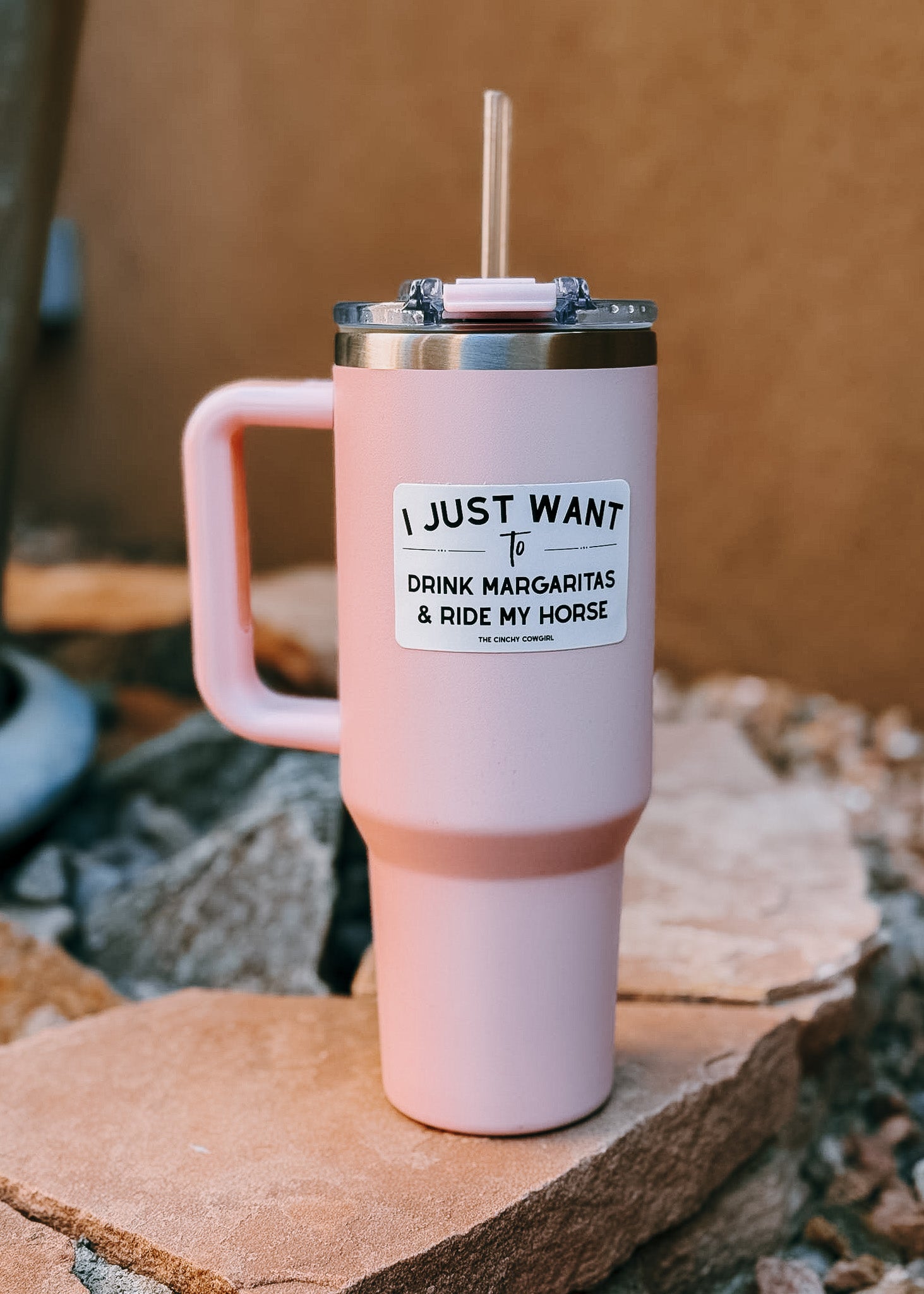 I Just Want To Drink Margaritas & Ride My Horse Sticker Sticker The Cinchy Cowgirl