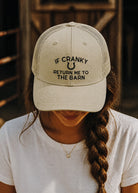 If Cranky Return Me To The Barn Trucker Hat Embroidered TCC Hat The Cinchy Cowgirl - Print