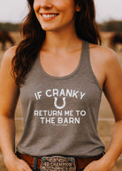 If Cranky Return Me To The Barn Tank Top Tank Top The Cinchy Cowgirl - Print