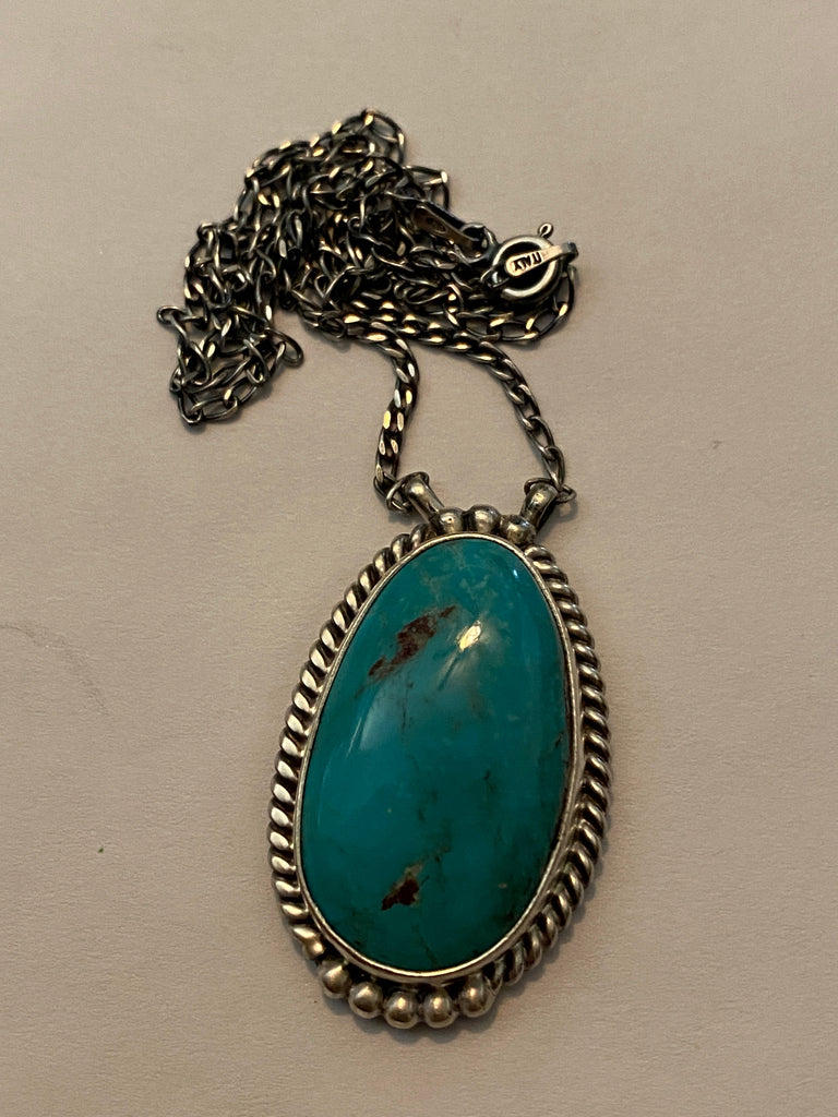 Southwestern Lake Necklace NT jewelry Nizhoni Traders LLC   