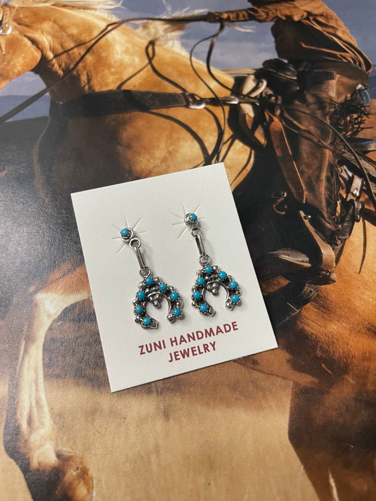 Western Naja Dangle Earrings NT jewelry Nizhoni Traders LLC   