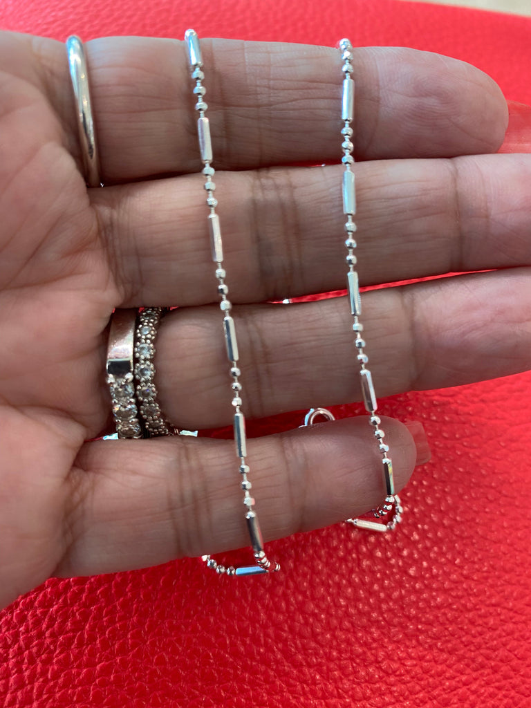 Sterling Silver 1mm 9” Bracelet/Anklet NT jewelry Nizhoni Traders LLC   