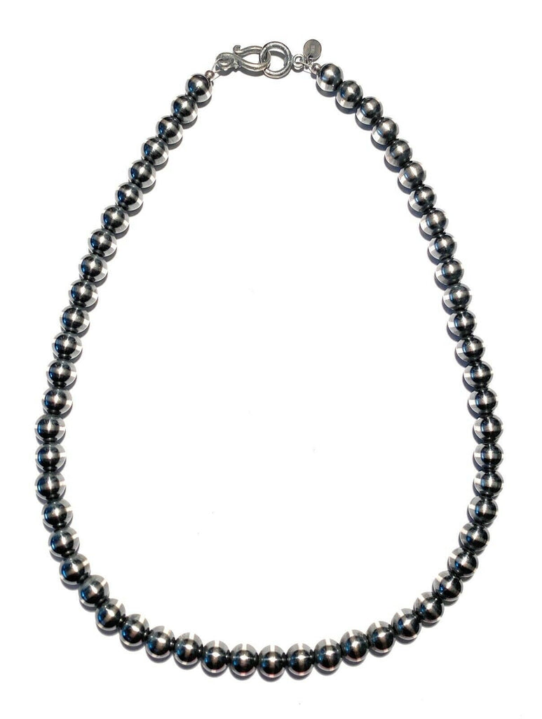 8mm Navajo Pearl Necklace NT jewelry Nizhoni Traders LLC   