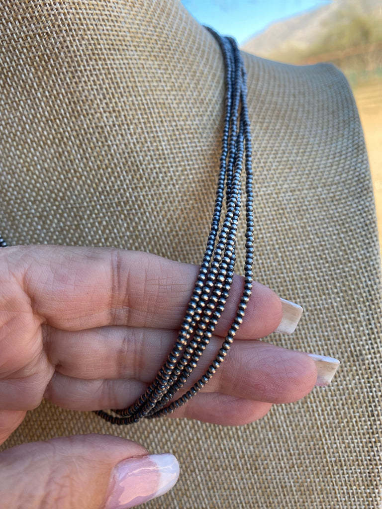 18” Navajo Pearl 2mm Necklace NT jewelry Nizhoni Traders LLC   