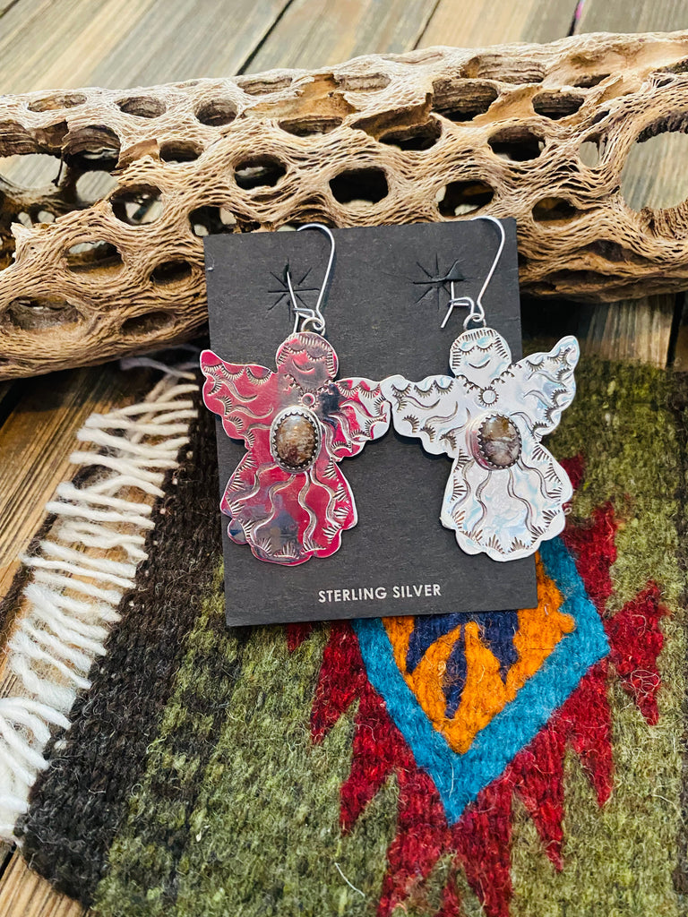 The Southwest Angel Dangle Earrings NT jewelry Nizhoni Traders LLC   