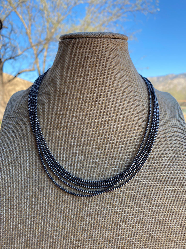 20” Navajo Pearl 2mm Necklace NT jewelry Nizhoni Traders LLC   