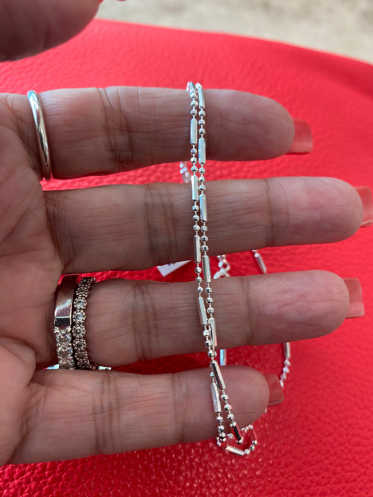 Sterling Silver 1mm 9” Bracelet/Anklet NT jewelry Nizhoni Traders LLC   