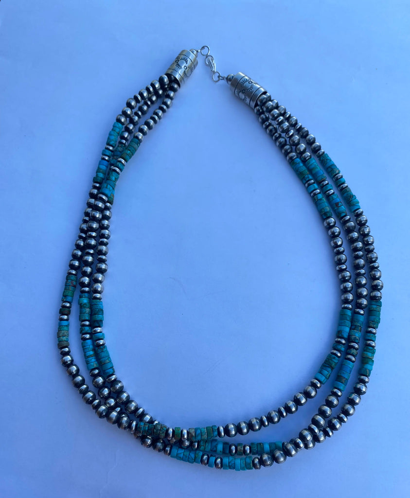 The 3 Strand Necklace NT jewelry Nizhoni Traders LLC   